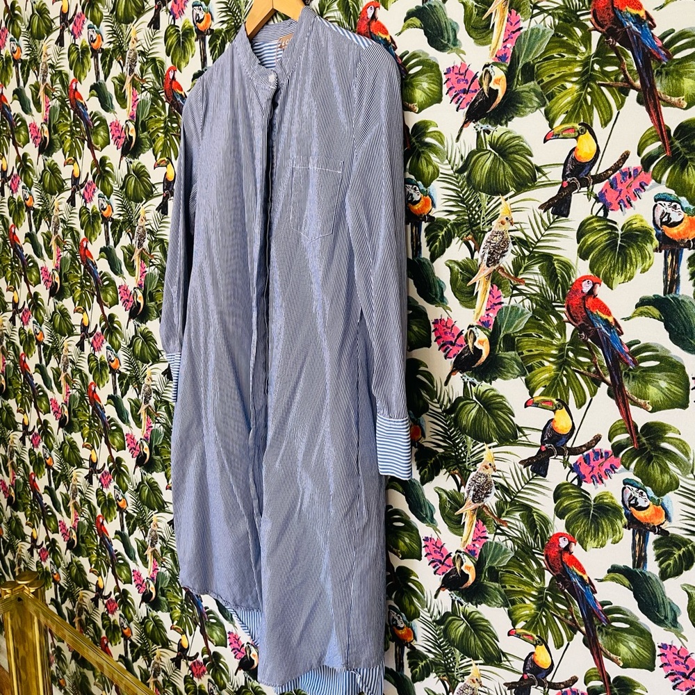 Shirt dress. Blue. Size M